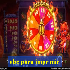 abc para imprimir